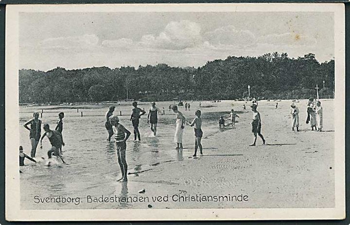 Badrestranden ved Christiansminde, Svendborg. Stenders Svendborg no. 261.