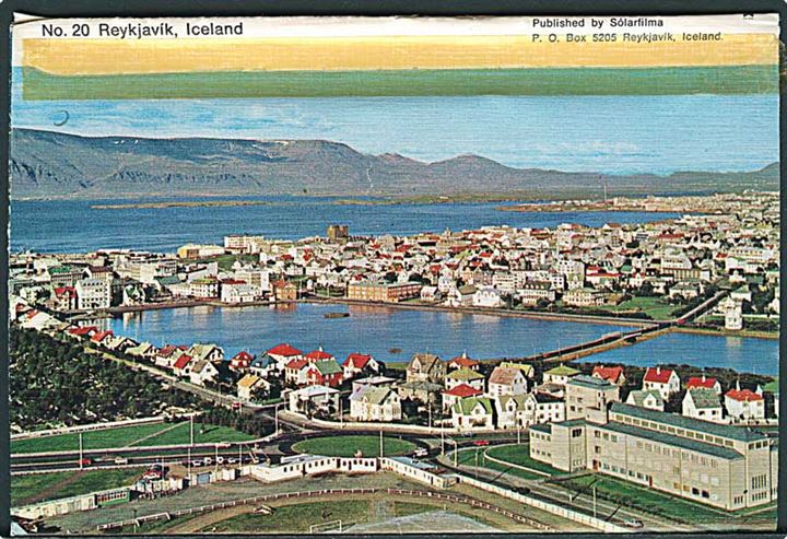 Komplet sæt Heimaey og 35 kr. Nordisk Råd på Photo-letter fra Reykjavik d. 24.5.1973 til Åbenrå, Danmark.