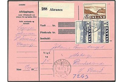 16 kr. porto på adressebrev fra Reykjavik, Island, d. 9.12.1959.