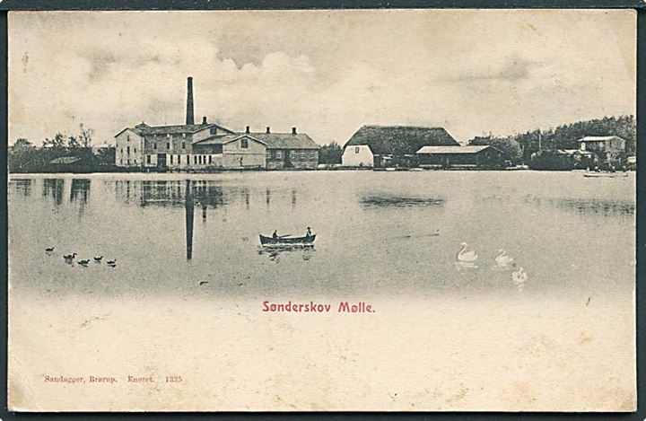 Parti fra Sønderskov Mølle. Sandagger no. 1335.
