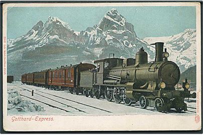 Lokomotiv fra Sct. Gotthard Express, Schweiz. L. Glaser no. 2346.