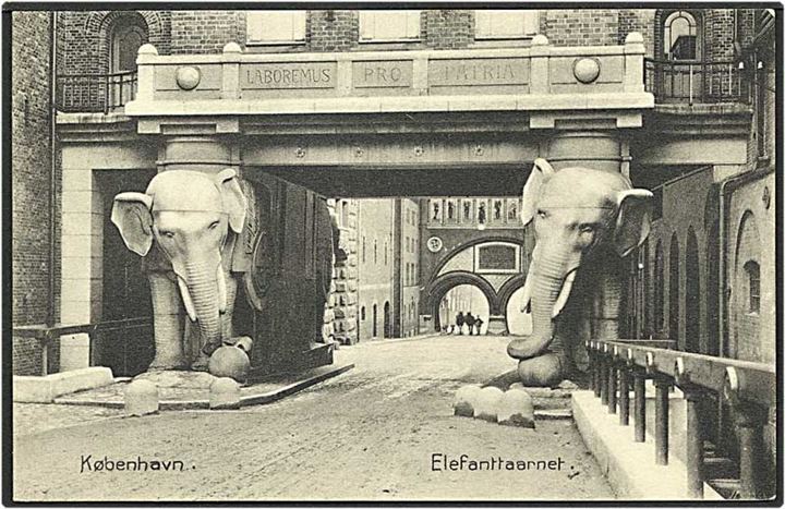 Elefanttaarnet i København. Stenders no. 2994.