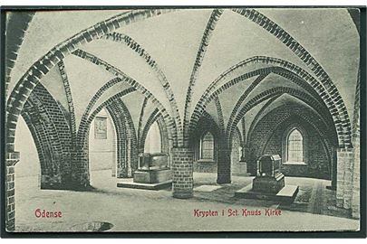 Krypten under Sct. Knuds kirke i Odense. W.K.F. no. 354.
