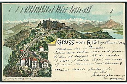 Gruss vom Rigi, Schweiz. H. Schlumpf no. 427.