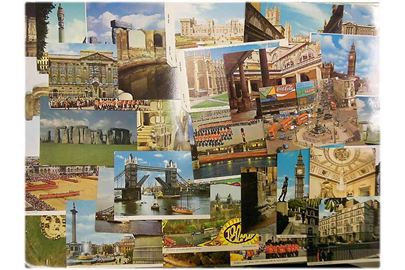 England. 35 nyere topografiske postkort.