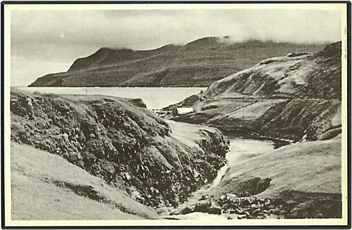 Parti fra Leynar, Færøerne. Stenders/H.N. Jacobsen no. 98164