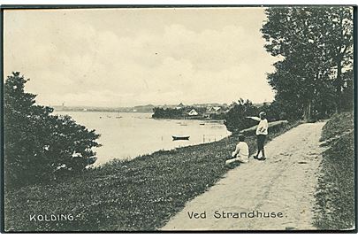 Parti fra Strandhuse ved Kolding. Stenders no. 13327.