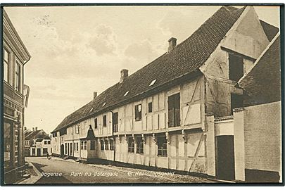 Den gamle købmandsgaard I Østergade, Bogense. J.C. Pedersen no. 1136.