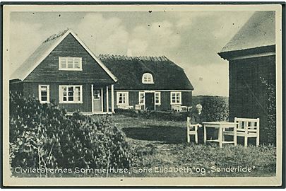 Civiletaternes sommerhuse Sofie Elisabeth og Sønderlide ved Skælskør. Stenders no. 67871.
