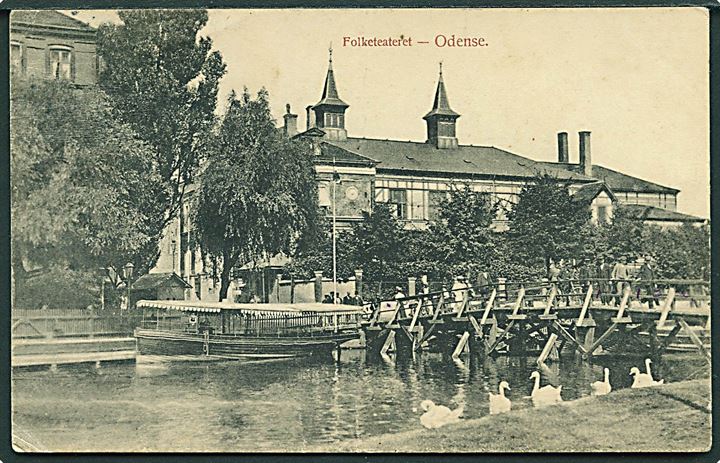 Aafarten og Folketeatret i Munkemose, Odense. W.E.L. no. 209.