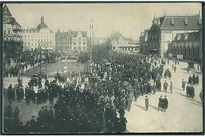 Demonstration for valgret i Düsseldorf 1910, Tyskland. A. Gerisch u/no.