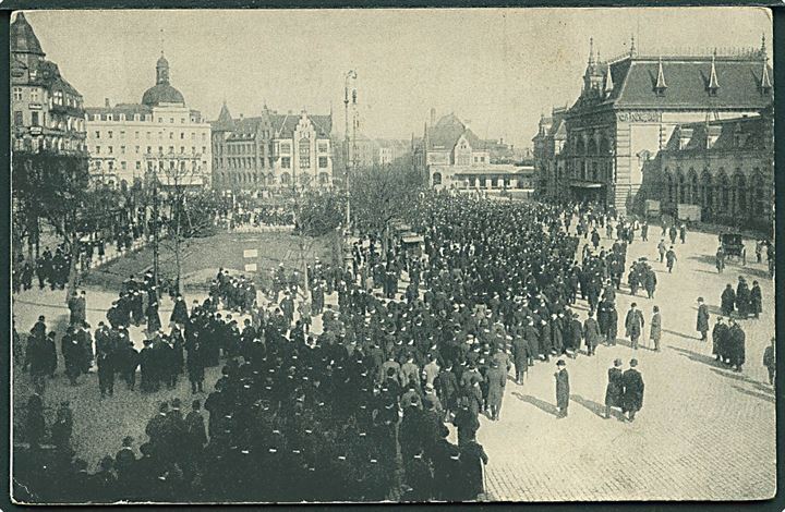 Demonstration for valgret i Düsseldorf 1910, Tyskland. A. Gerisch u/no.