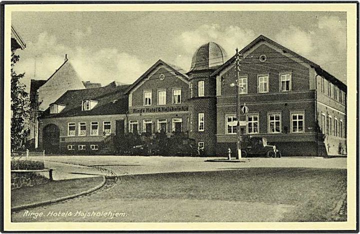 Hotel & højskolehjem i Ringe. E. Andersen no. 612.