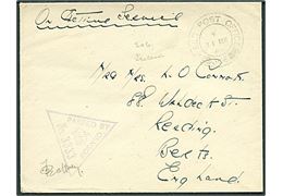Ufrankeret OAS feltpostbrev stemplet Field Post Office 306 (= Reykjavik) d. 31.3.1941 til England. Unit censor no. 3333.