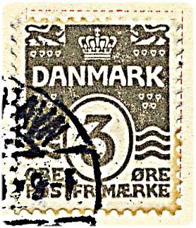 3 øre grå bølgelinie, SAVA - plet i 3, på postkort fra København d. 15.8.1911 til Charlottenlund.