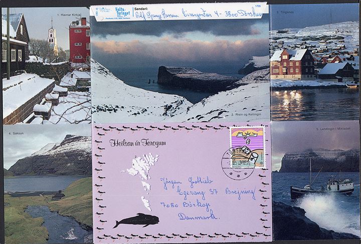 300 øre Europa udg. på Heilsan ur Føroyum Photo Letter fra Tórshavn d. 2.6.1986 til Børkop.
