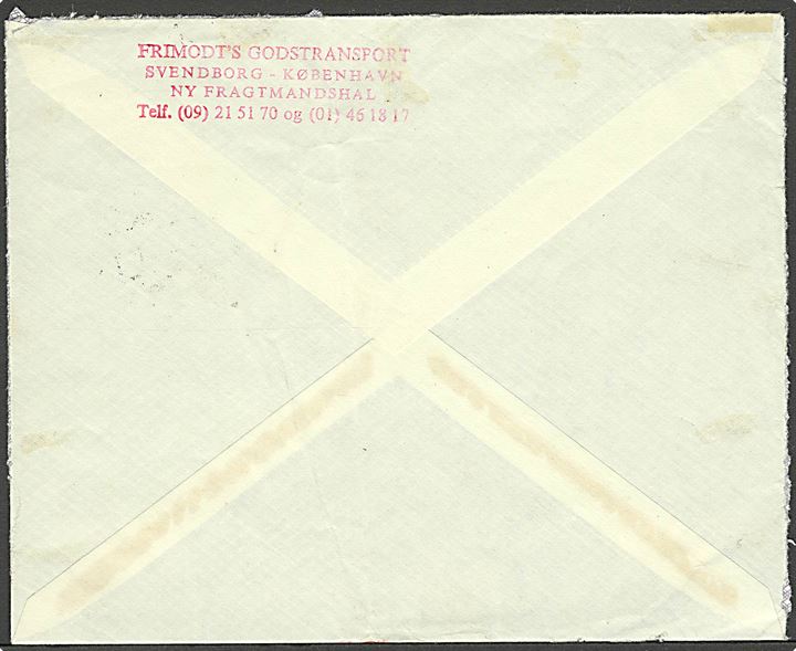 1 kr. Feriemærke brugt som frankering på brev fra Rudkøbing d. 17.10.1967 til København. Ikke udtakseret i porto. Fold.
