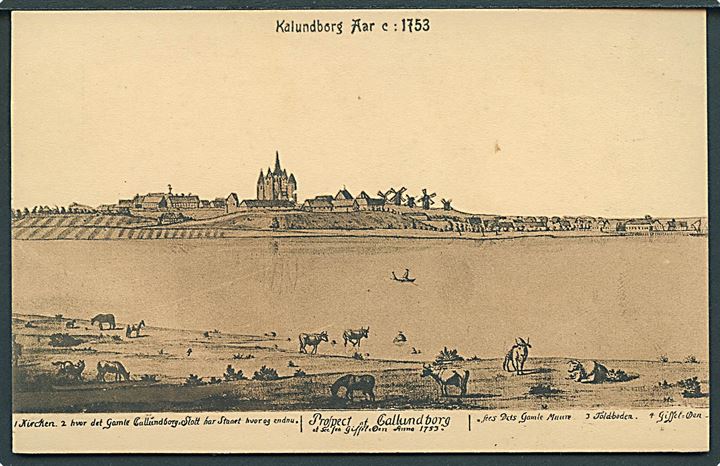 Kalundborg anno 1753. J. Møller u/no.