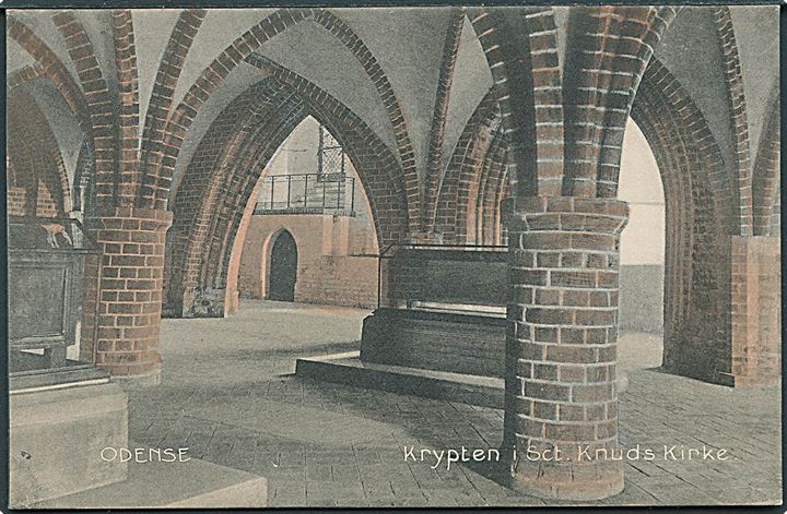 Krypten i Sct Knuds Kirke, Odense. Stenders no. 6671.