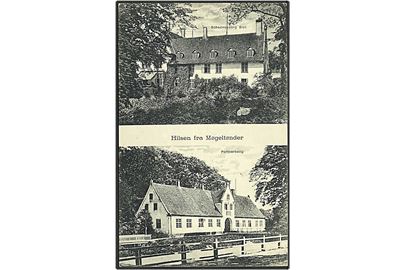 Hilsen fra Møgeltønder med Schackenborg Slot. C.C. Biehl no. 3328.