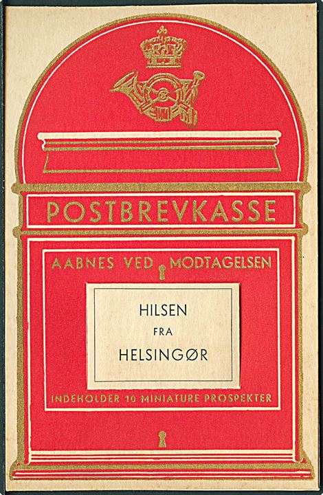 Postkasse med fotolomme, Helsingør. Stenders no. 2.