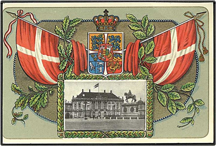 Motiver fra Amalienborg, med motivlomme. K.N. u/no.