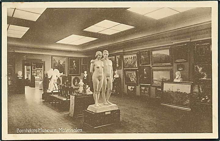 Malerisalen paa Bornholms Museum. Stenders no. 63610.