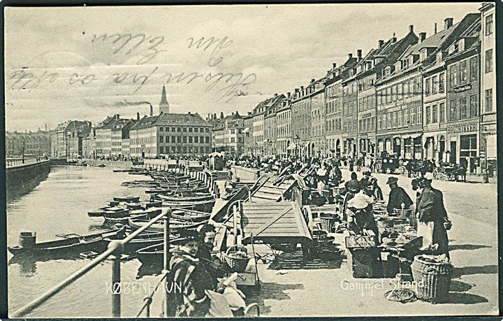 Fiskerkoner paa Gammel Strand i København. Stenders no. 701.