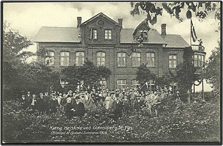 Kjøng Højskole ved Glamsbjerg. No. 7027.