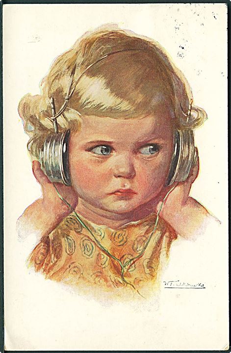 W. Fialkowsky: Pige med hovedtelefoner. AV no. 1195.