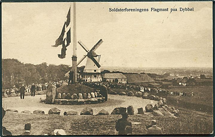 Soldaterforeningens flagmast paa Dybbøl. C. Quist no. 92.