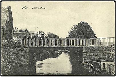 Sønderportsbroen i Ribe. M. Christensen no. 9.