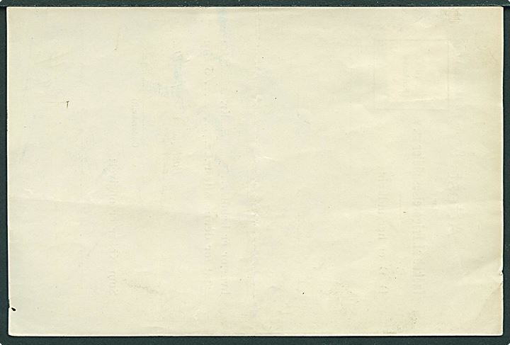 10 øre Bølgelinie annulleret med liniestempel Nexø på Attest for Indkøb af Frigørelsesmidler m.v. F. Form Nr. 43 (28/10 1919) dateret Nexø d. 16.5.1922.
