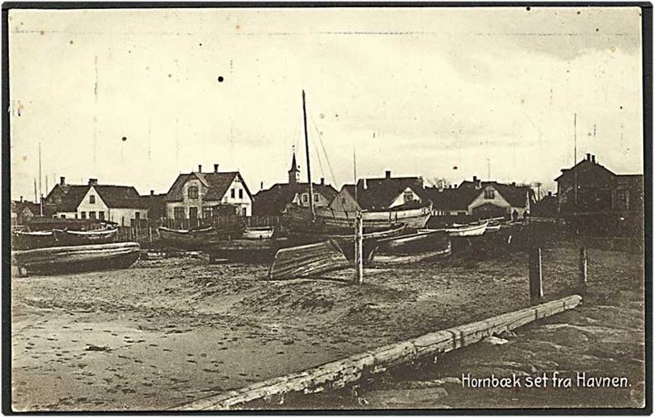 Hornbæk set fra havnen. H. Mogensen no. 20825.