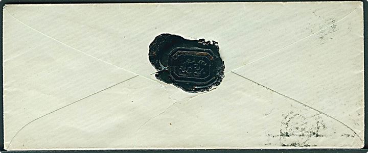 4 sk. stukken kant på brev annulleret med nr.stempel “24” og sidestemplet Helsingør d. 5.4.1864 til Lieutnant Lunding, 15. Regiment 17. Bataillon Als pr. Feltpost. Sendt kort før slaget ved Dybbøl.