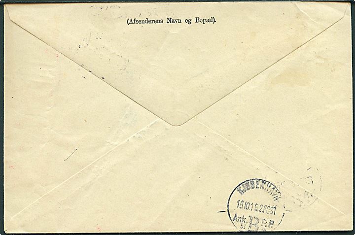 Portofri ufrankeret adressebrev for pakke på 2 kg. på-skrevet Krigsfange Sending fra Kolding d. 15.10.1915 til Røde Kors i København. 