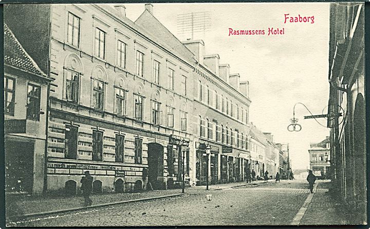 Rasmussens Hotel i Faaborg. Warburgs Kunstforlag no. 709.