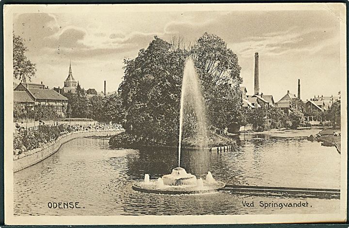 Ved Springvandet i Odense. Stenders no. 26428.