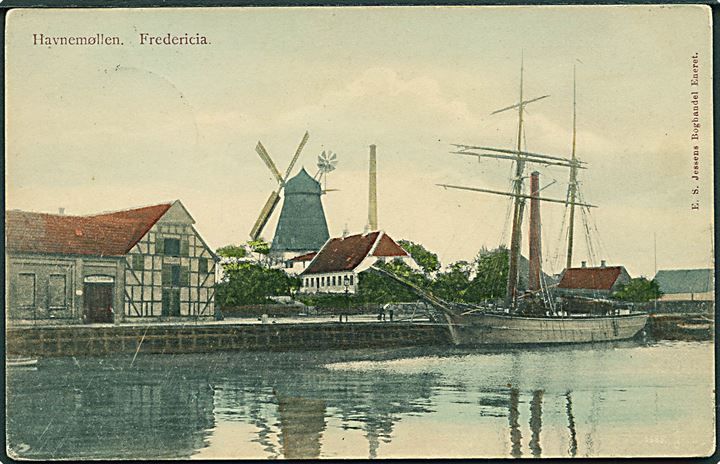 Havnemøllen i Fredericia. E. S. Jessens Boghandel no. 3885.
