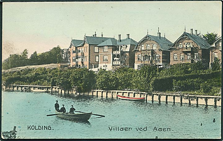 Villaer ved Aaen i Kolding. Stenders no. 13338.