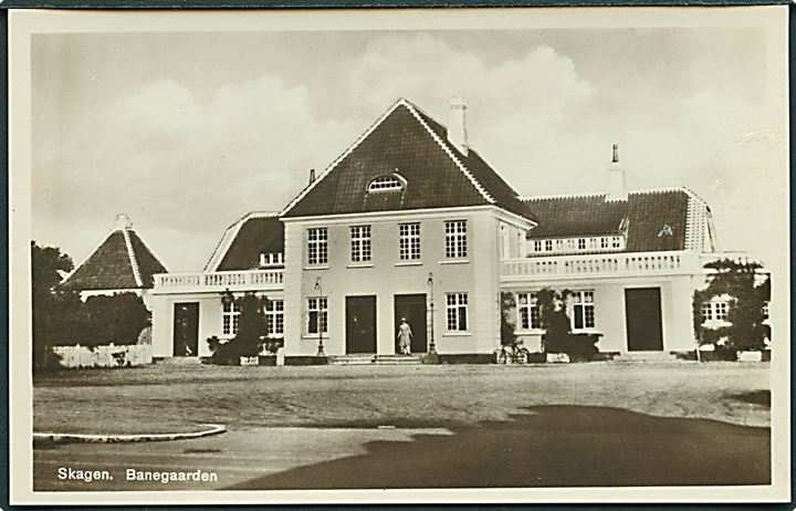 Banegaarden i Skagen. Rudolf Olsens Kunstforlag no. 69. Fotokort. 