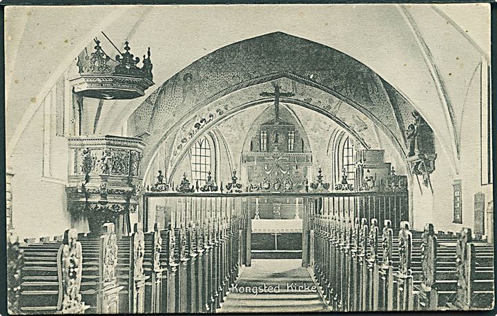 Kongsted Kirke indvendig. H. Schmidt no. 20231.