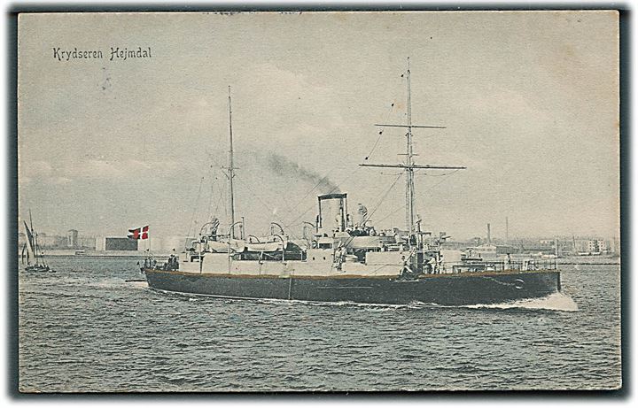 Dansk Marine. P. Alstrup Danske Flaade no. 7 . “Heimdal”, krydser.  Kvalitet 7