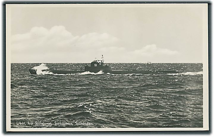 Svensk, HMS “Sjölejonet” (S1), undervandsbåd. Sveriges Flotta no. A21/43865. Kvalitet 8