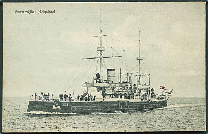 Dansk Marine. P. Alstrup Danske Flaade no. 4. “Helgoland”, panserskib.  Kvalitet 7