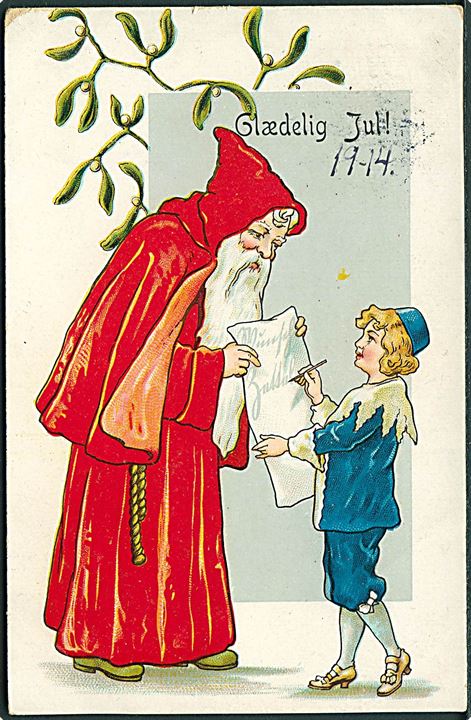 Julemand i rød kåbe. E.S.D. no. 1943. Kvalitet 7