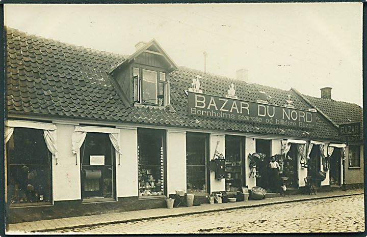 Bornholm, Bazar du Nord. Fotokort no. 3313. Kvalitet 8