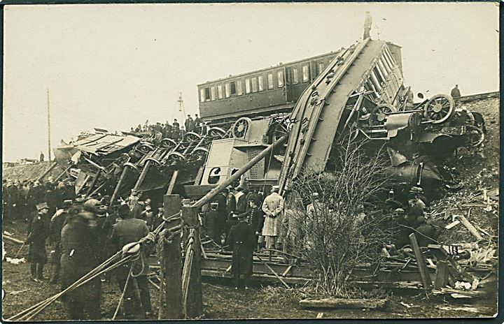 Vigerslev ulykken. 1.11.1919. Fotokort III. Kvalitet 8