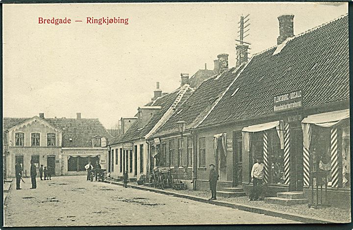 Ringkøbing, Bredgade med Flensborg Udsalg. Flensborg Udsalg u/no. Kvalitet 7