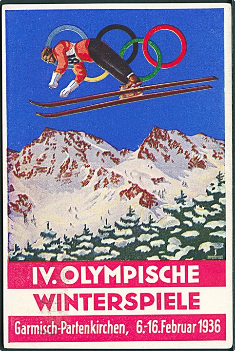 Sport OL 1936. Garmisch-Partenkirchen. U/no. Kvalitet 8